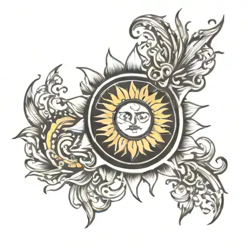 Sun In Black And White