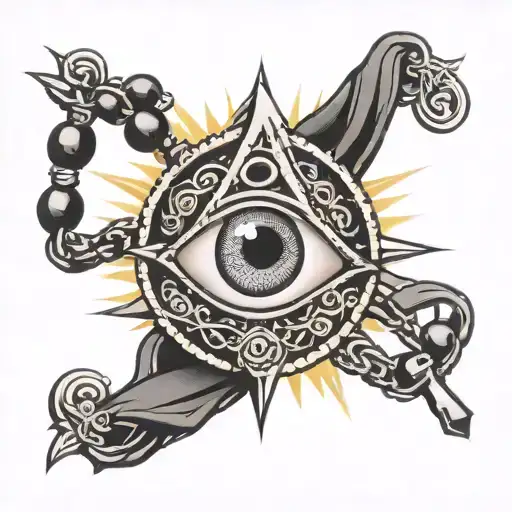 Rosary All Seeing Eye Surrounded