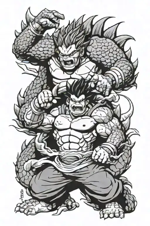 Goku And Godzilla