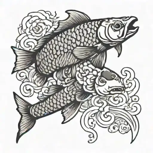 Koi Carp With Gun