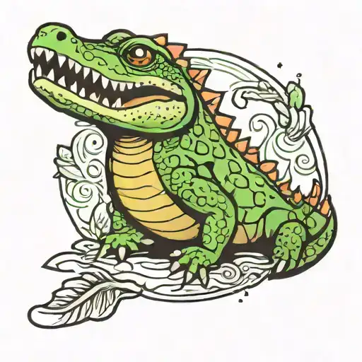 Little Cute Crocodile