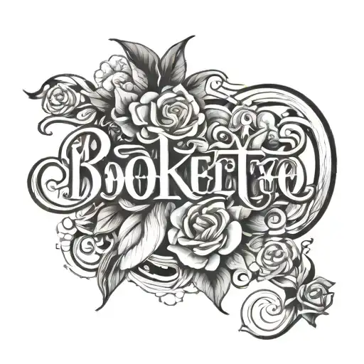 The Word Boketto In Elegant Cursive Font