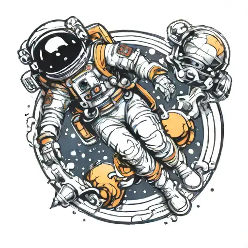 Astronaut Floating