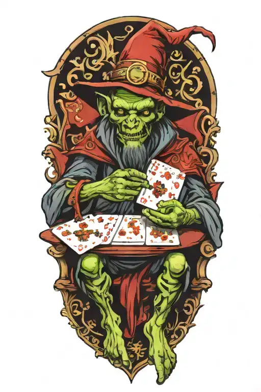 Goblin Wizard Playing Poker