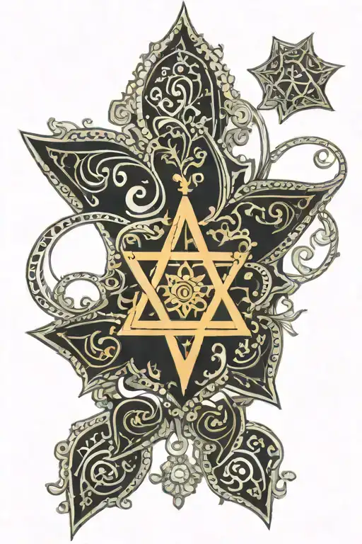Heartagram Ornament Baroque Henna