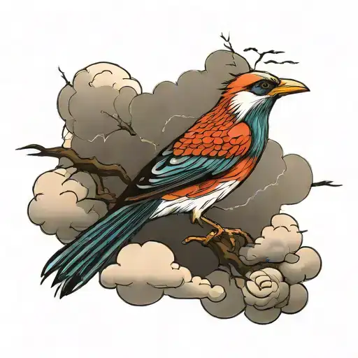 Bird And Cloud Storm