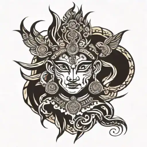 Tribal Tattoo Hindu Mythology