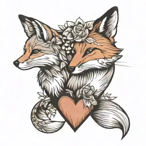 Heart And Simple Fox