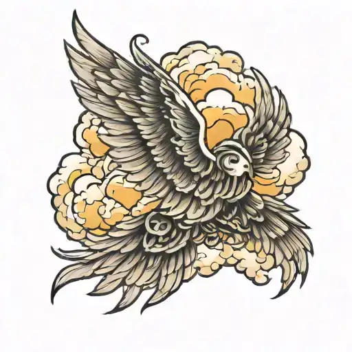 Wings And Clouds For Heaven