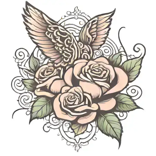 Rose And Wings