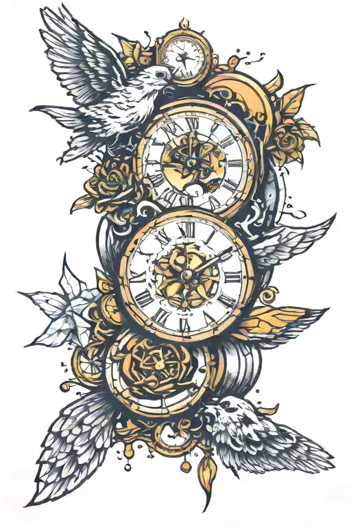 Money And Clocks And Space Surrounded