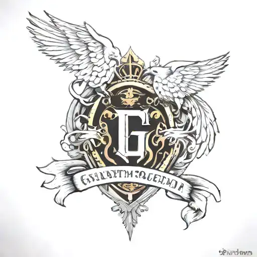 Tattoo Design With Symbolism For Two Sons And A Father One Name Grayson And The Other Gryffin