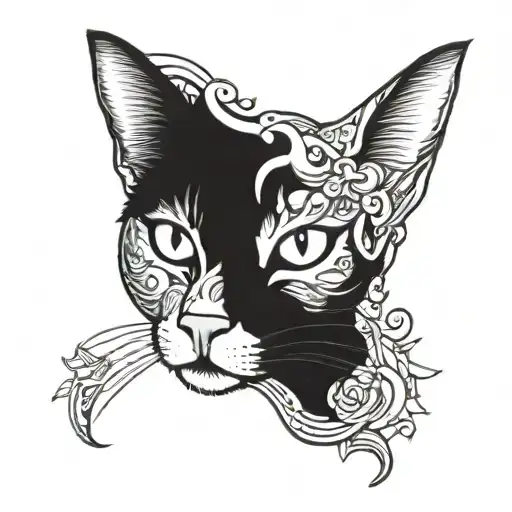 Half Cat Half Dog Face