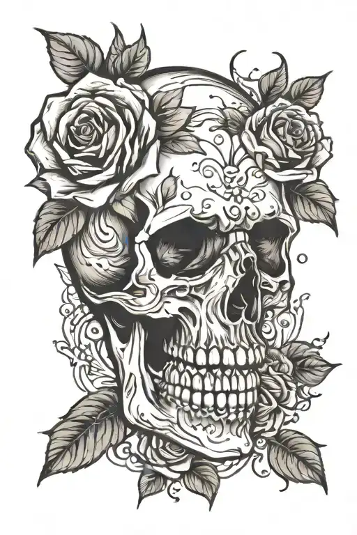 Skull Roses