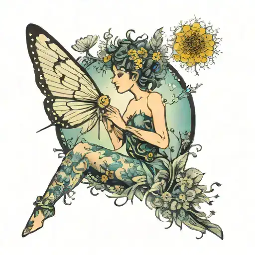 Dandelion Transforming & Fairy Holding