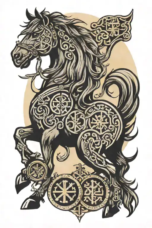 Vegvisir Chinese Zodiac Horse