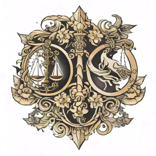 Convinacion Picis Y Libra Zodiac Sign Intertwined