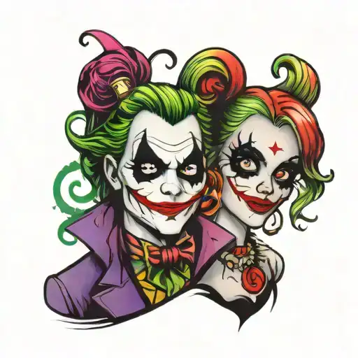 Joker Harley Quinn Heart