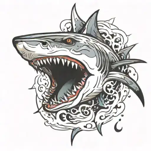 Shark Moving Forward