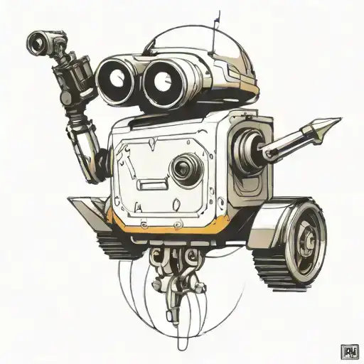 Wall-e Tattoing A Biker