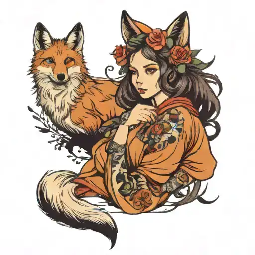 Girl With Fox