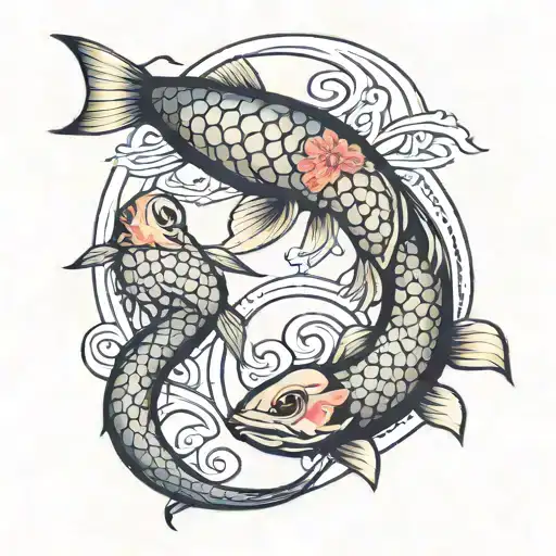 Fish And Scorpion In Yin Yang Formation