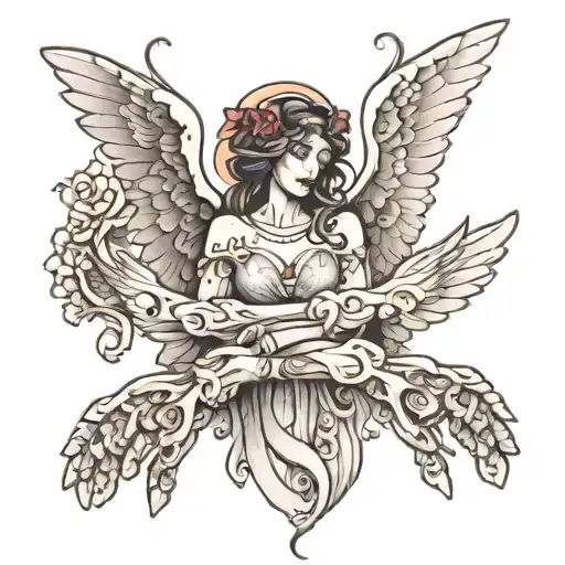 Two Hands And An Angel In The Middle