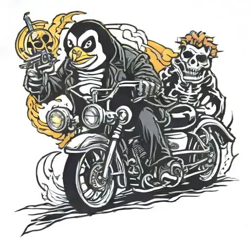 Penguin X Ghost Rider