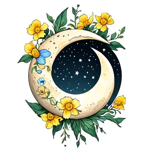 Moon And Buttercups