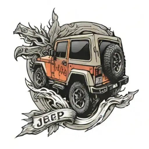 Jeep Logo With The Words Blood Is Thicker Then Water