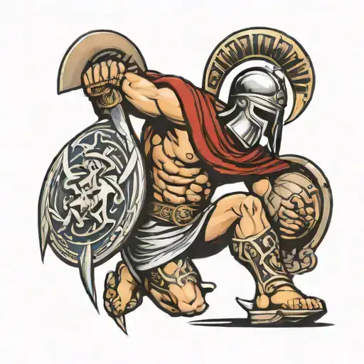 Greek Spartan Knee