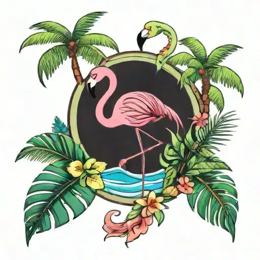 Flamingo Tropical Beach