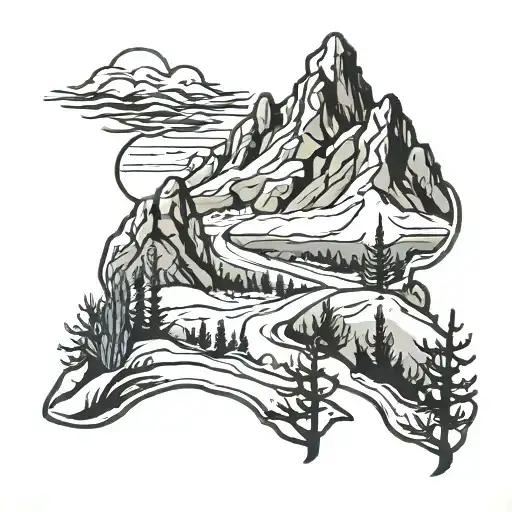 Montains - Winter Trees - Canyons - Desert Cactus - Snow