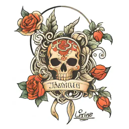 Thougth Line Tattoo Design