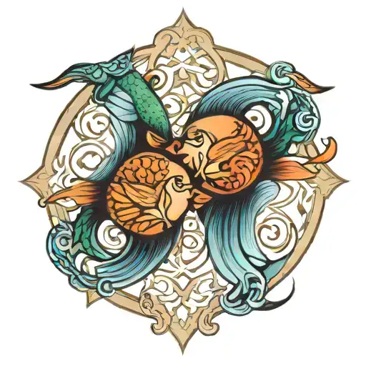 Pisces Gemini Symbols