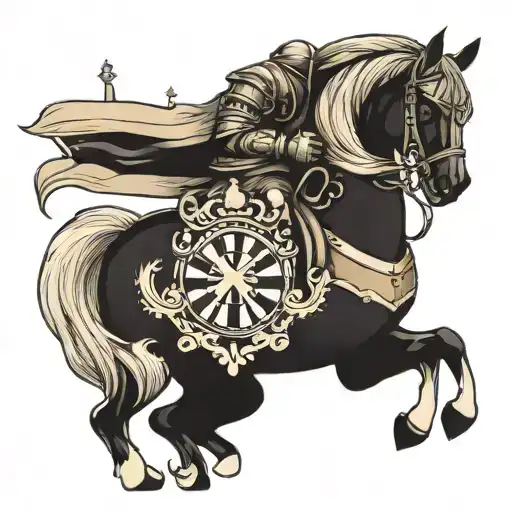 Chess Knight With Cosmos