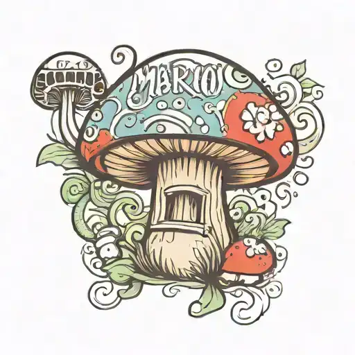 Text Then Mario Mushroom Growing