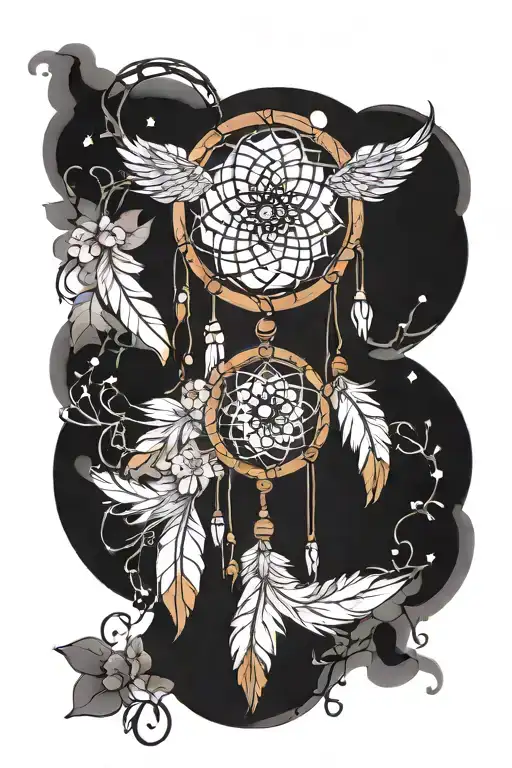 Dream Catcher Kids Names Intertwined