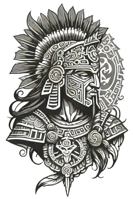 Greek And Aztec Warrior