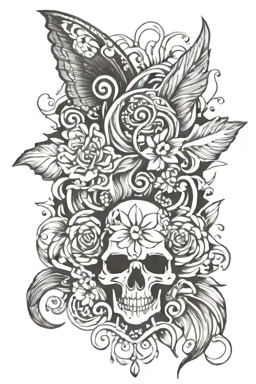 Black Traditional Tattoo Design