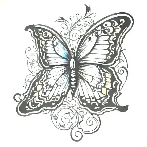 Butterfly Flying For Freedom Standing