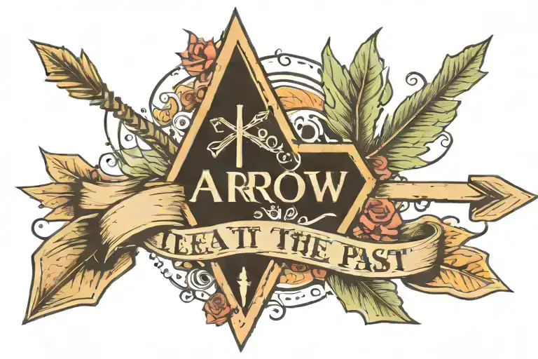 Arrow That Says Leave It In The Past