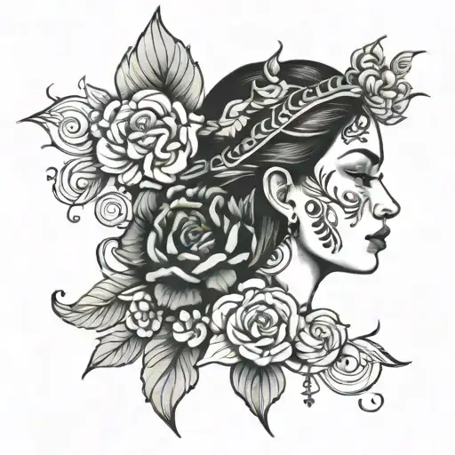 Healing Women Half Face