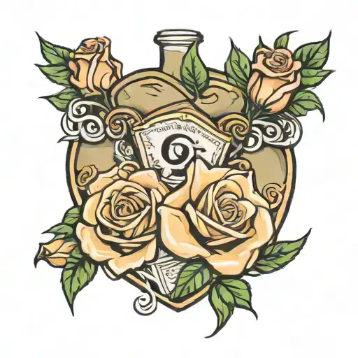 Roses And Money Bags