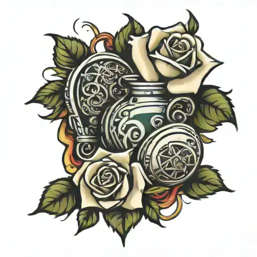 Roses And Money Bags