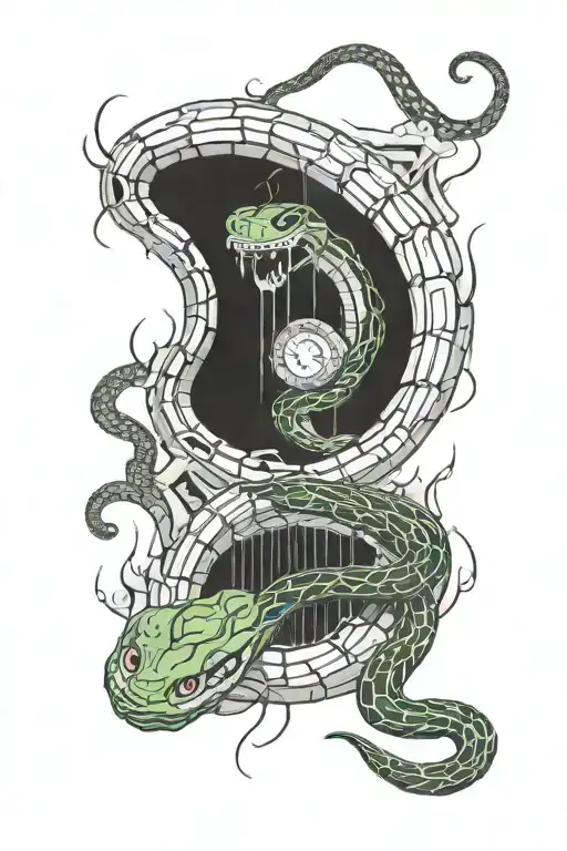 Snake Going Through Portals