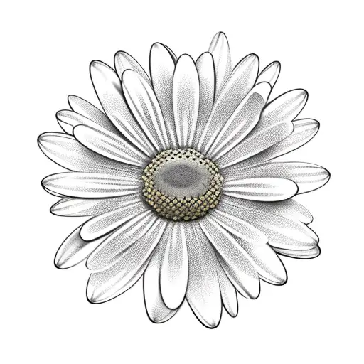 Daisy Flower With A Viking Dagger