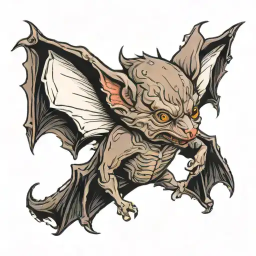 A Vampire Bat With A Gothic Aesthetic