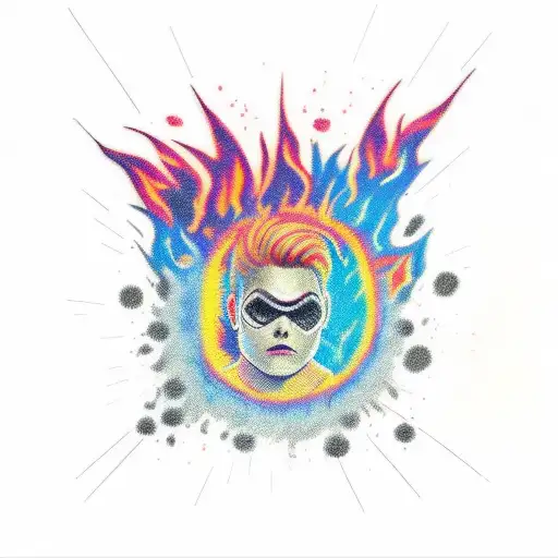 Gerard Way With Fire