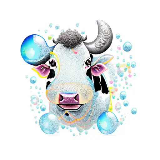 Cow And Bubbles